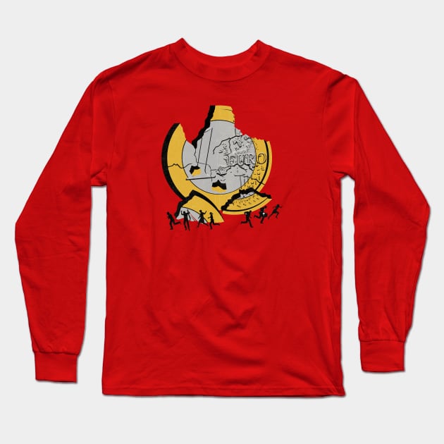 Independent_euro collapse Long Sleeve T-Shirt by Neil Webb | Illustrator